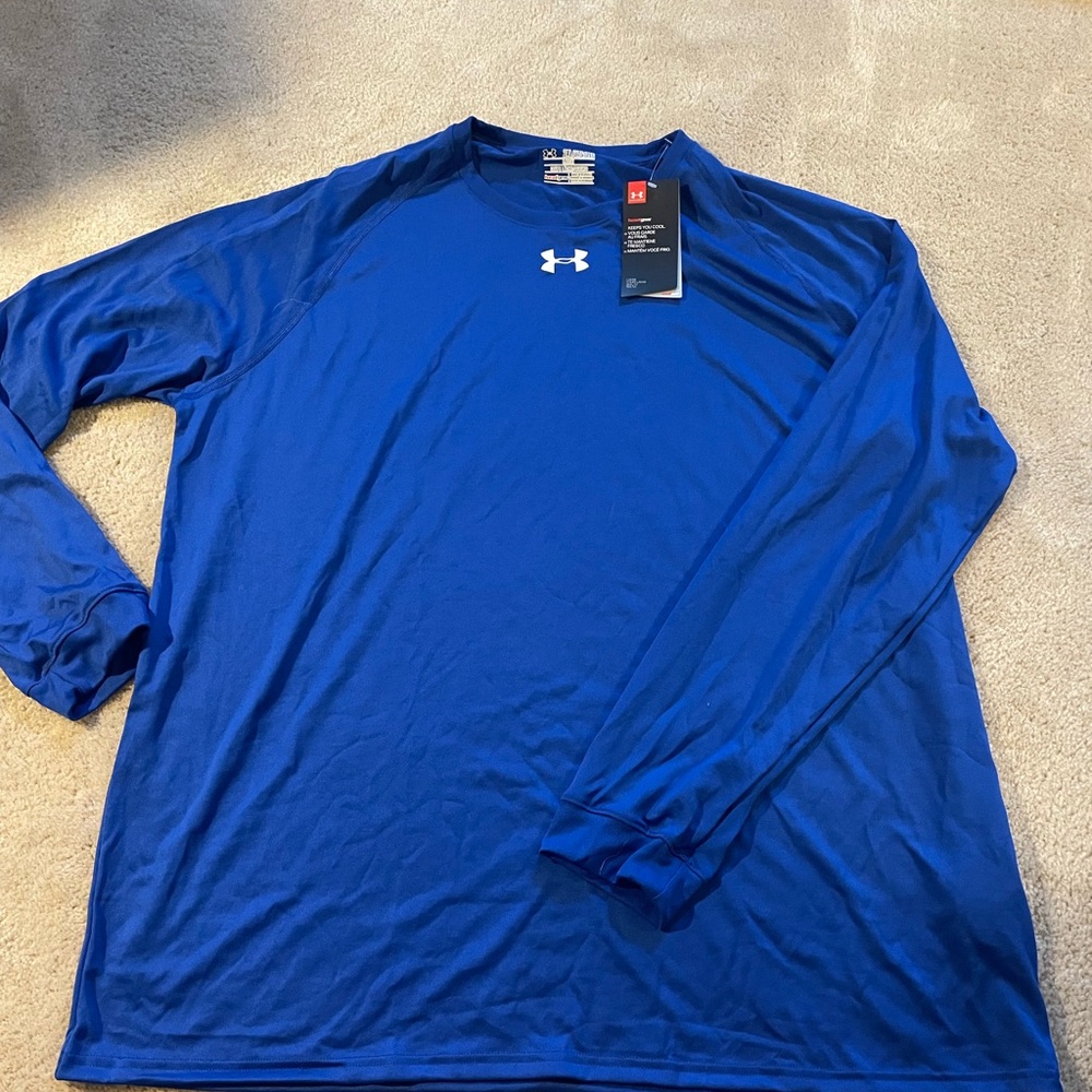 Under Armour Blue Long Sleeve Performance Tee